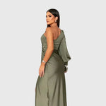 Melyssa | Elegancka zwiewna wieczorowa sukienka maxi - widok 2