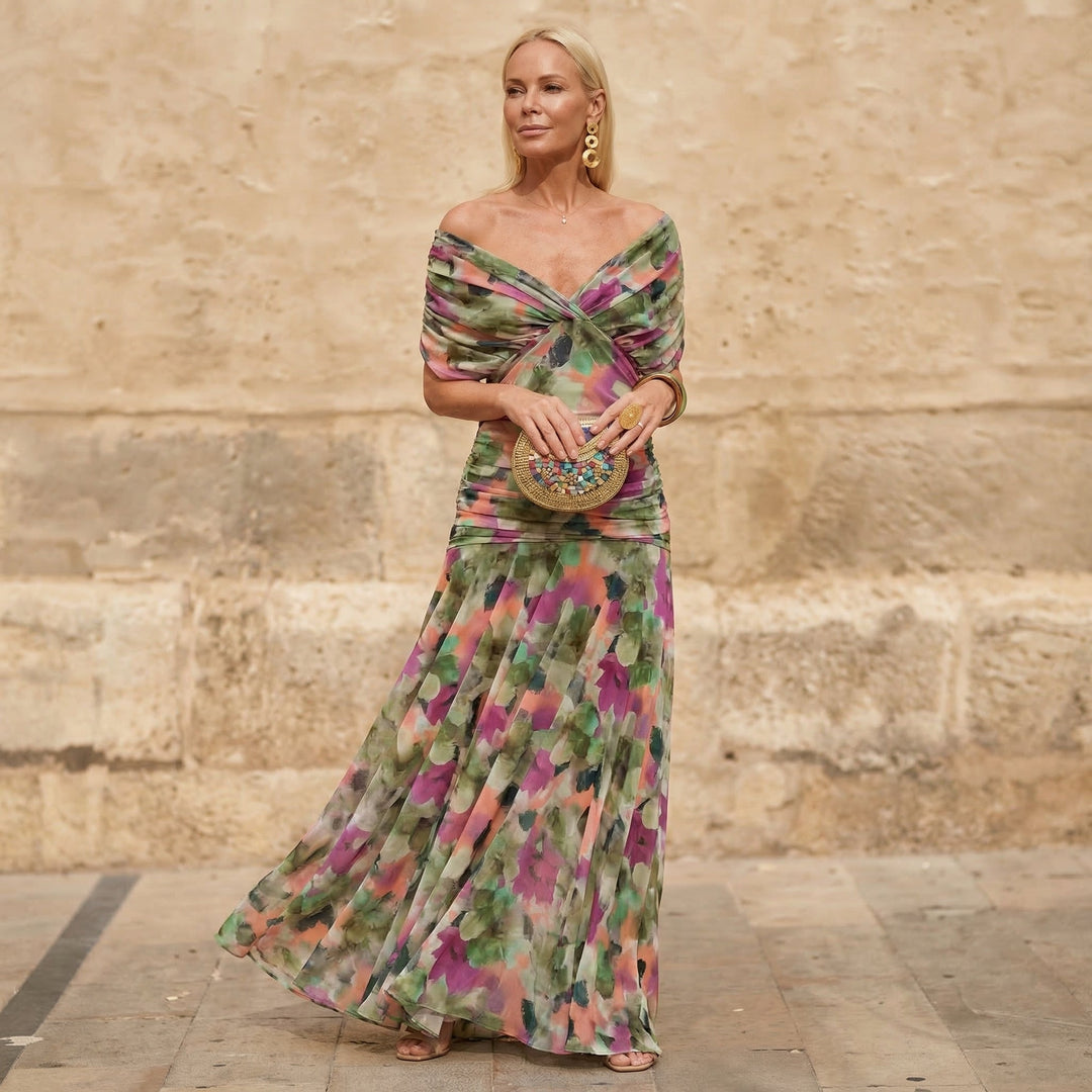 Kelsey | Elegancka kolorowa sukienka | Iwona Warszawa