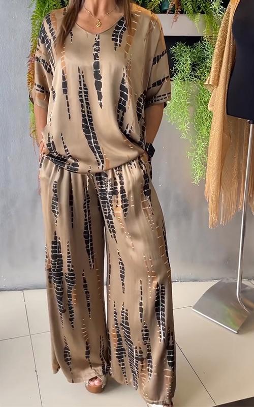 Marie - Komplet casual z nadrukiem - widok 8
