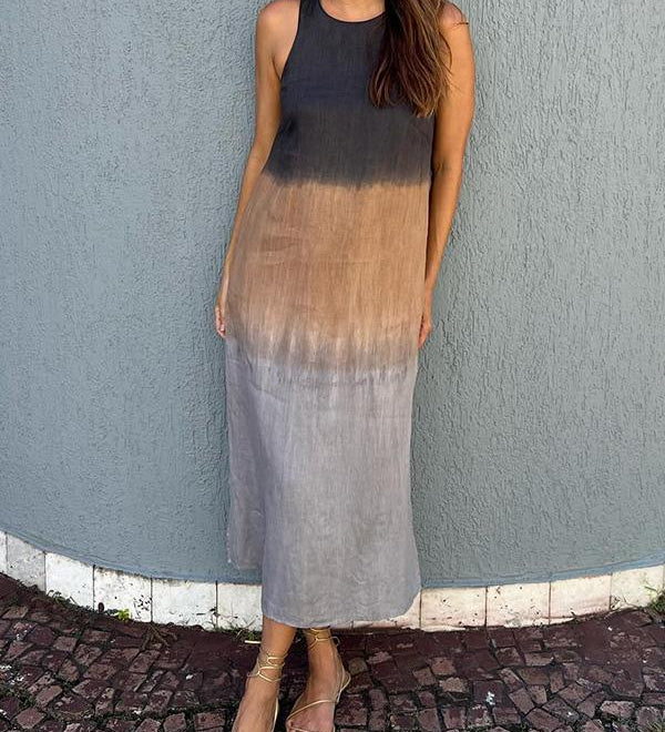 Heather - Sukienka ombre casual - widok 2