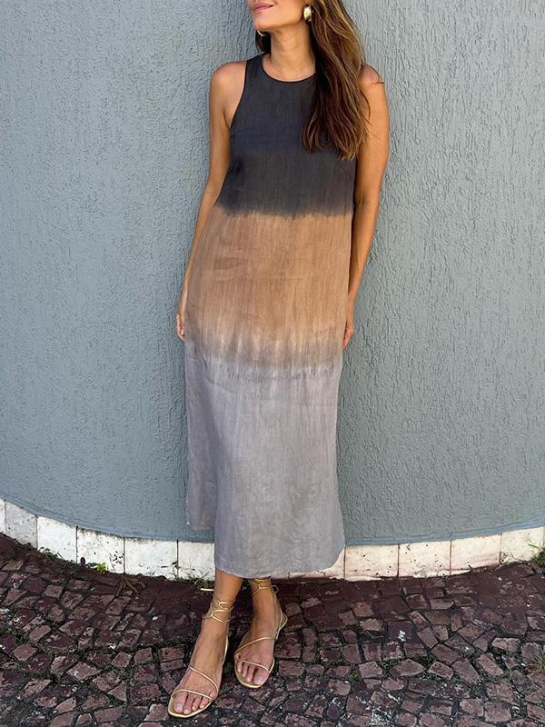 Heather - Sukienka ombre casual - widok 2