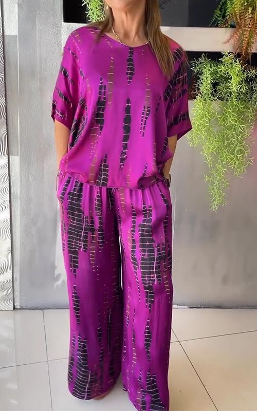 Marie - Komplet casual z nadrukiem - widok 5