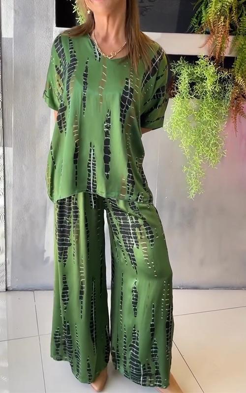 Marie - Komplet casual z nadrukiem - widok 7