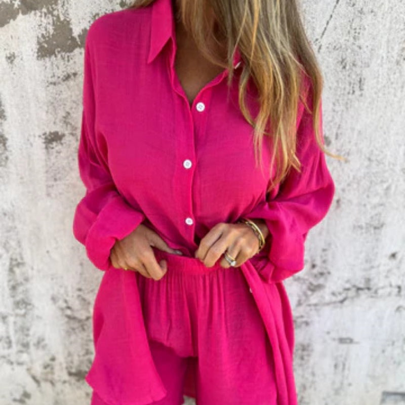 Carmen - Komplet casual z polo - widok 9