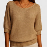 Rachel | Swobodny dzianinowy sweter - widok 9
