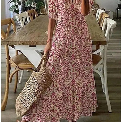 Michaela - Sukienka boho maskująca brzuch - widok 5