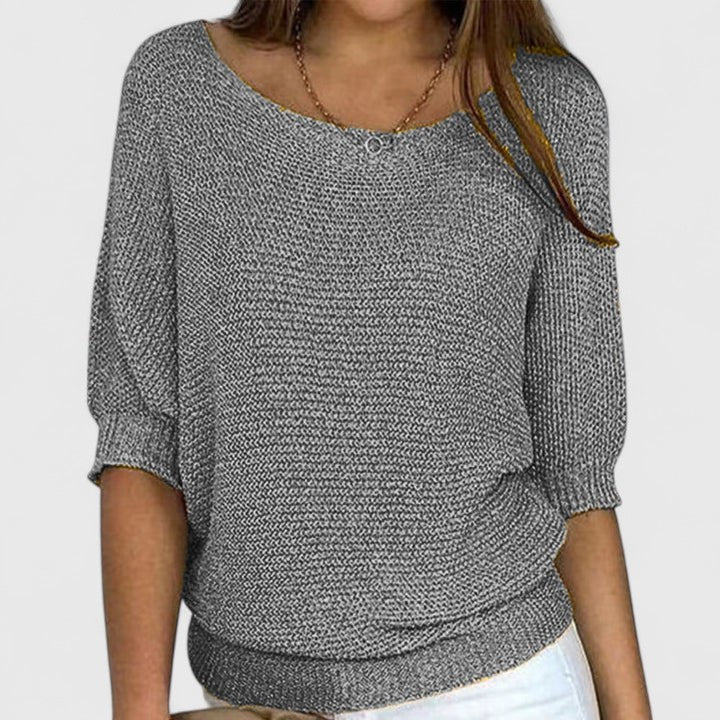 Rachel | Swobodny dzianinowy sweter - widok 8